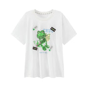 Happy Frog Is An Angel Print T-Shirt