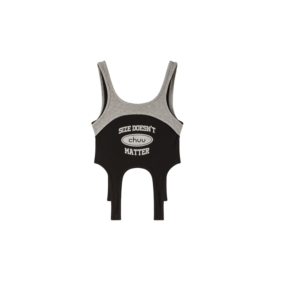 CHUU Size Doesnt Matter Sleeveless Crop Top