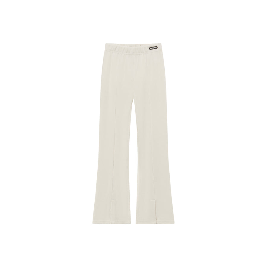 CHUU Corduroy Front Slit Bootcut Pants