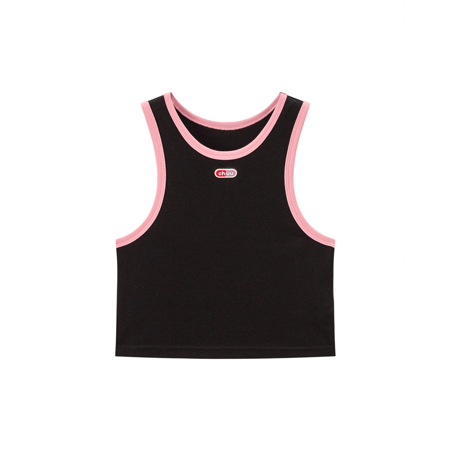 CHUU Sporty Princess Slim Crop Top