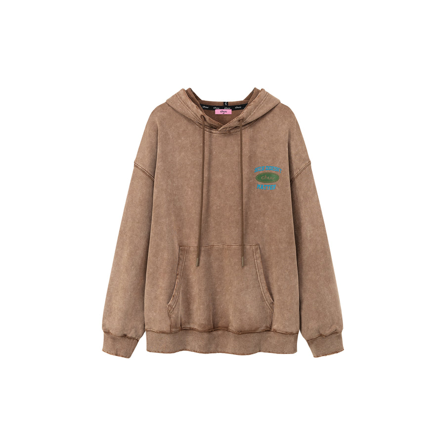 CHUU Size Doesnt Matter Cotton Overfit Hoodie