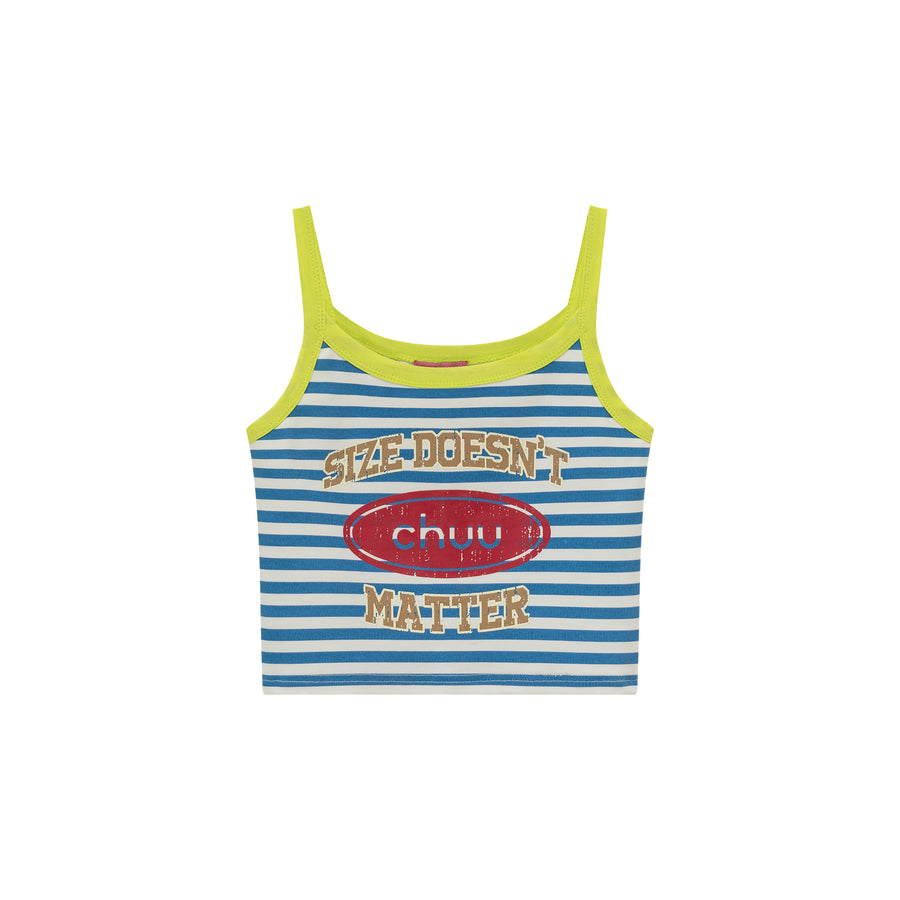 CHUU Striped Sleeveless Crop Top