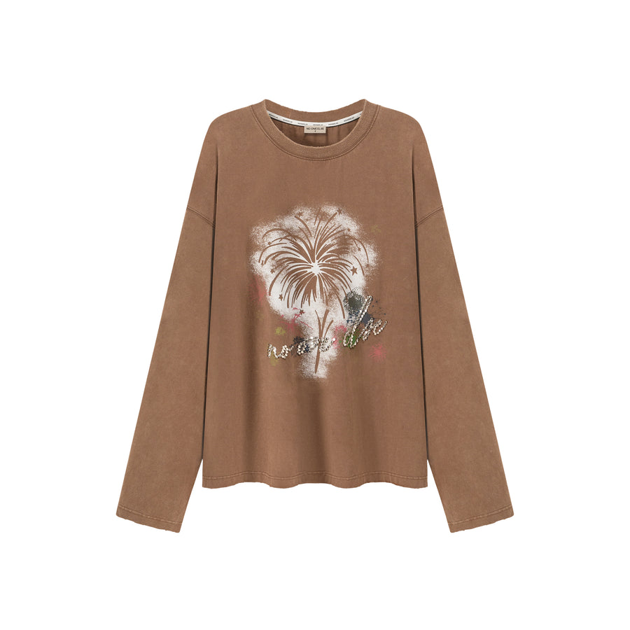 CHUU Fireworks Loose Fit Sweatshirt