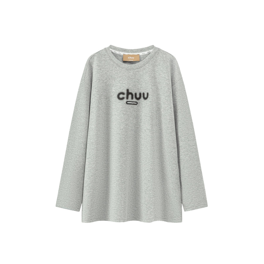 CHUU Blurry Long-Sleeved Sweatshirt