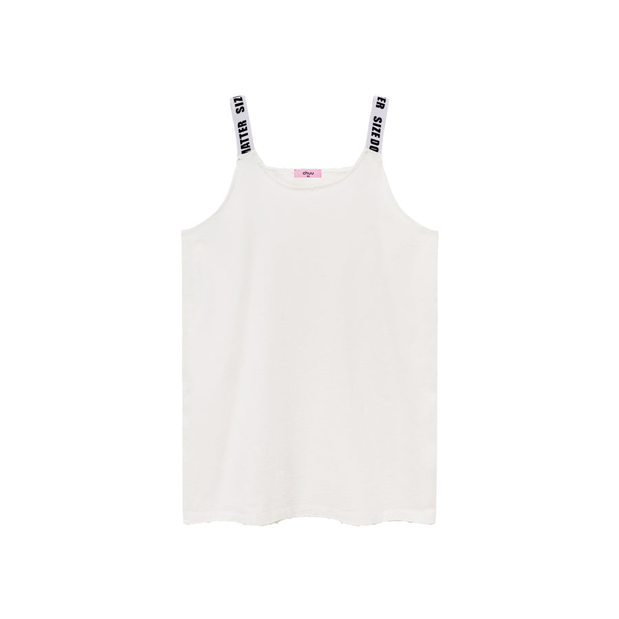 CHUU Size Doesnt Matter Straps Loose Fit Sleeveless Top