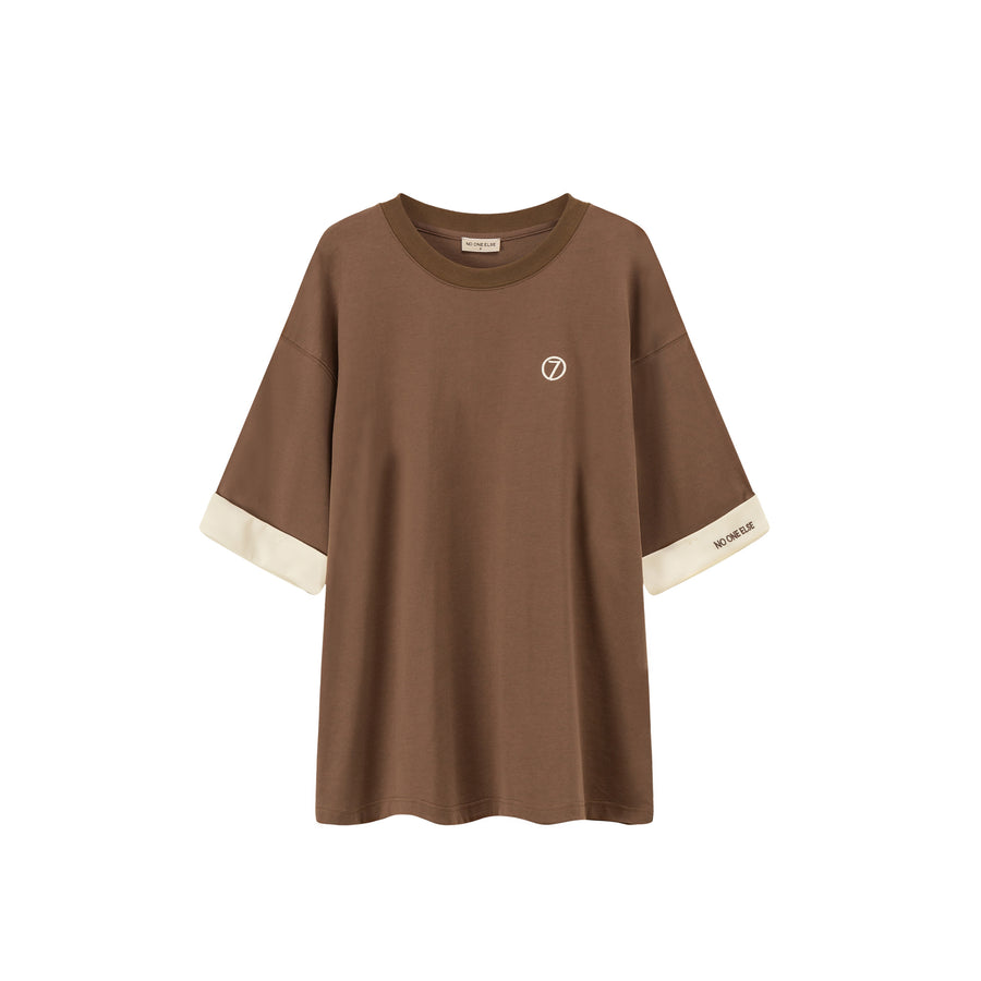 CHUU Line Color Loose Fit T-Shirt