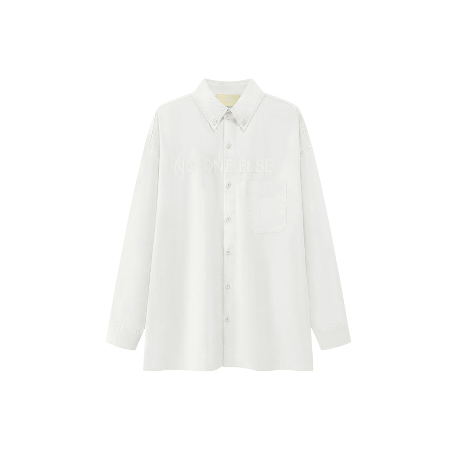 CHUU Simple Wide Button Down Shirt