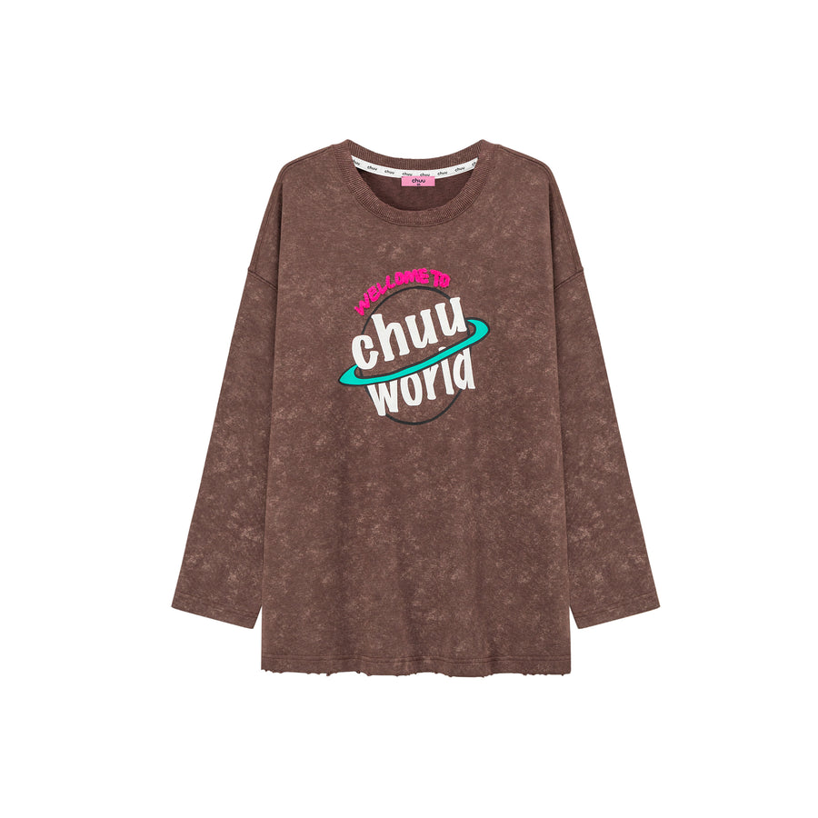 CHUU Welcome To Chuu World Sweatshirt