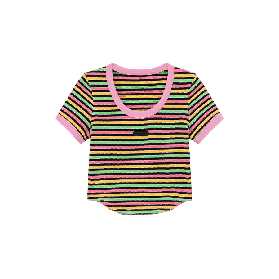 CHUU Color Stripe T-Shirt