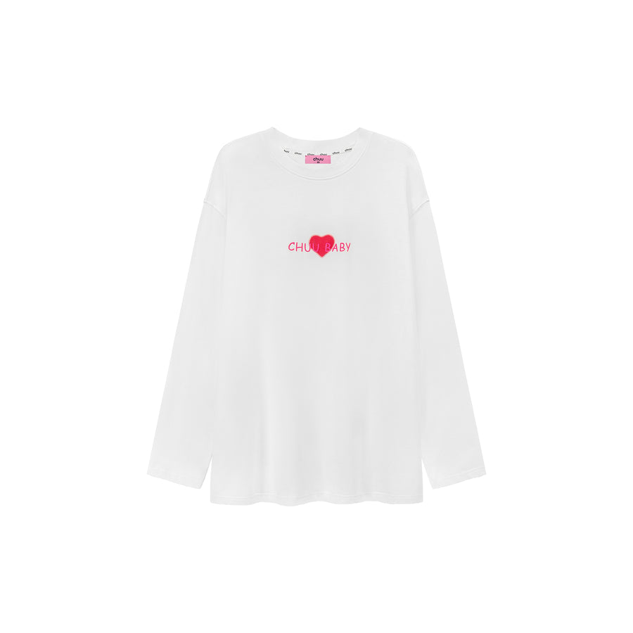 CHUU No One Is You Heart Loose Fit T-Shirt