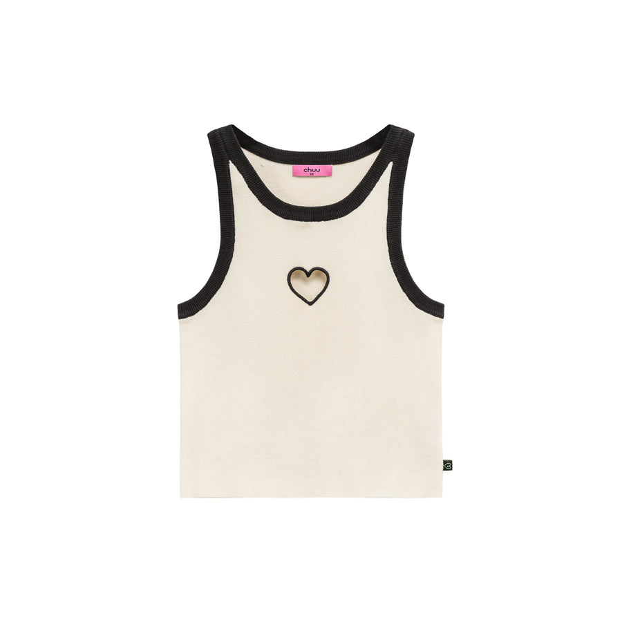 CHUU Heart Colored Sleeveless Shirt