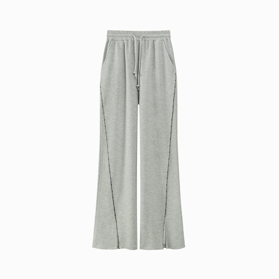 CHUU Front Slit Wide Jogger Pants