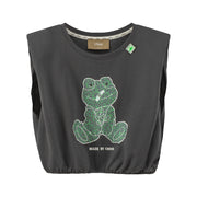 Happy Frog Shoulder Pad T-Shirt