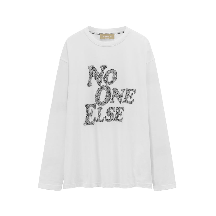 CHUU No One Else Printed Sweatshirt