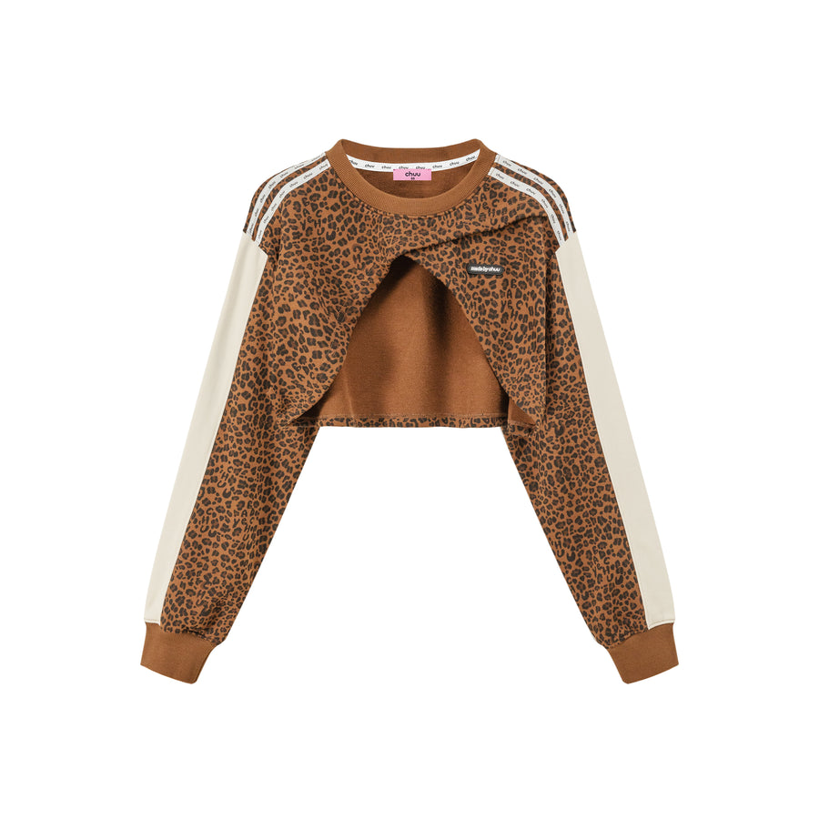 CHUU Diagonal Bolero Sweatshirt