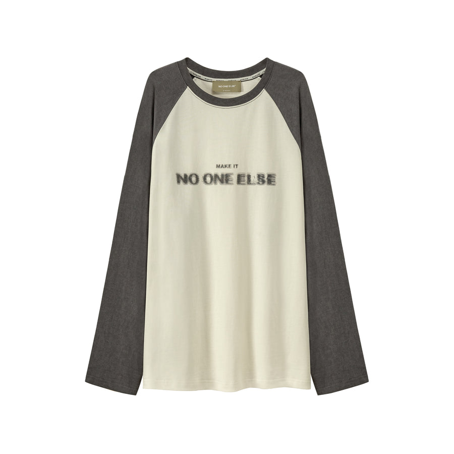 CHUU Lettering Raglan T-Shirt