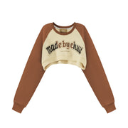 Casually Living Long Sleeve Cropped Sweatshirt