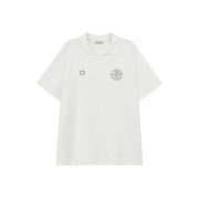 Star Circle Boxy Polo T-Shirt