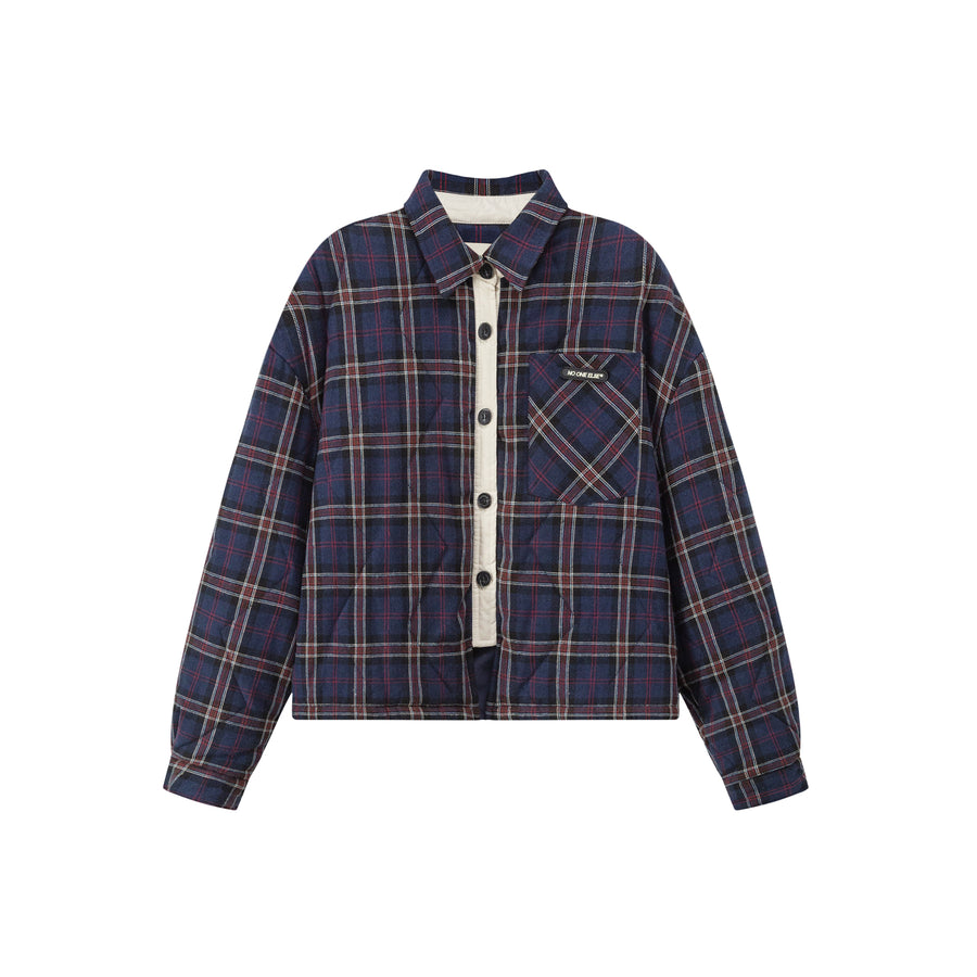 CHUU Check Shirt Overfit Jacket