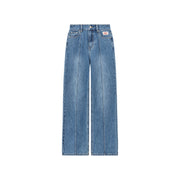 Washed Wide Line Denim Jeans