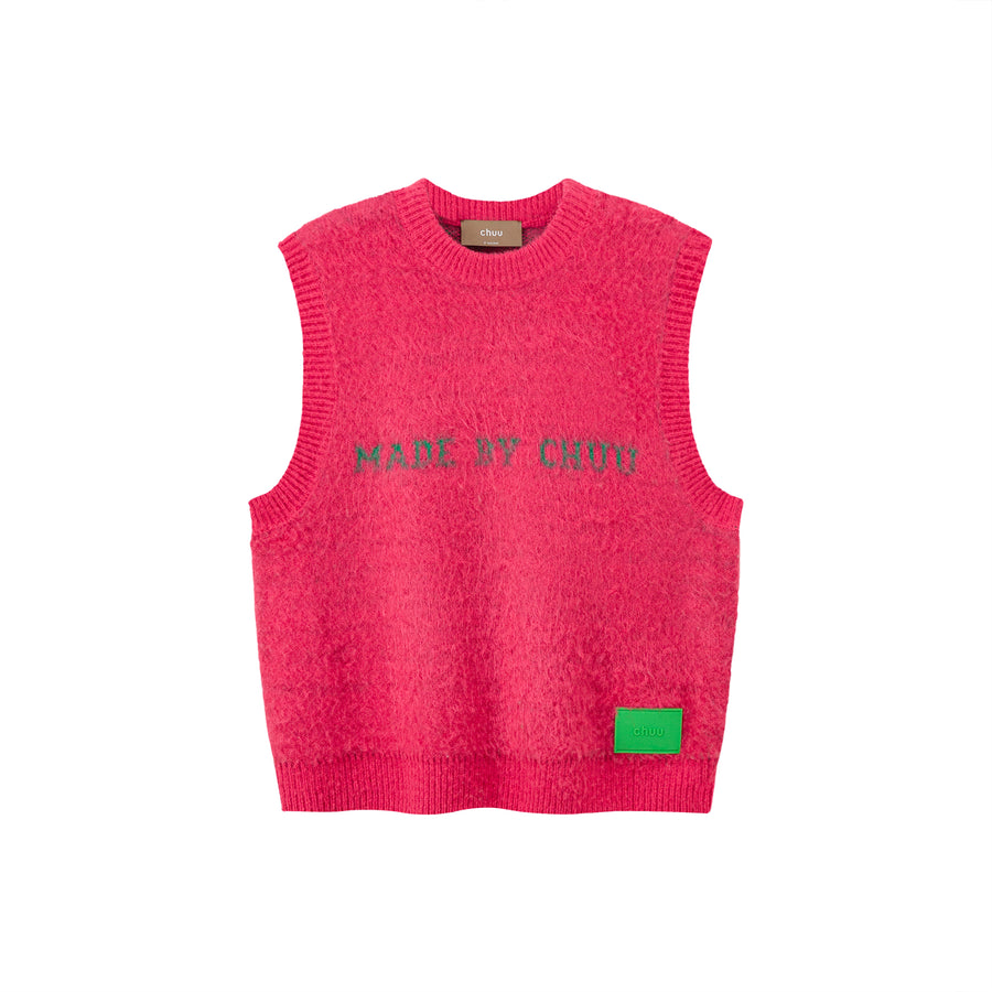 CHUU I Know Best Round Loose Fit Sleeveless Knit Vest