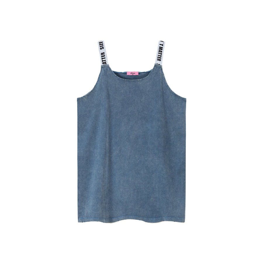 CHUU Size Doesnt Matter Straps Loose Fit Sleeveless Top