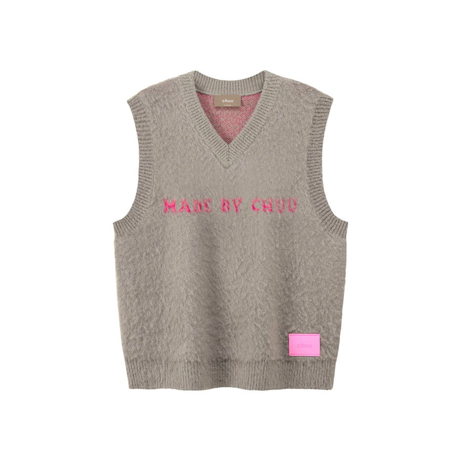 CHUU My Energy Is Right V-Neck Loose Fit Vest