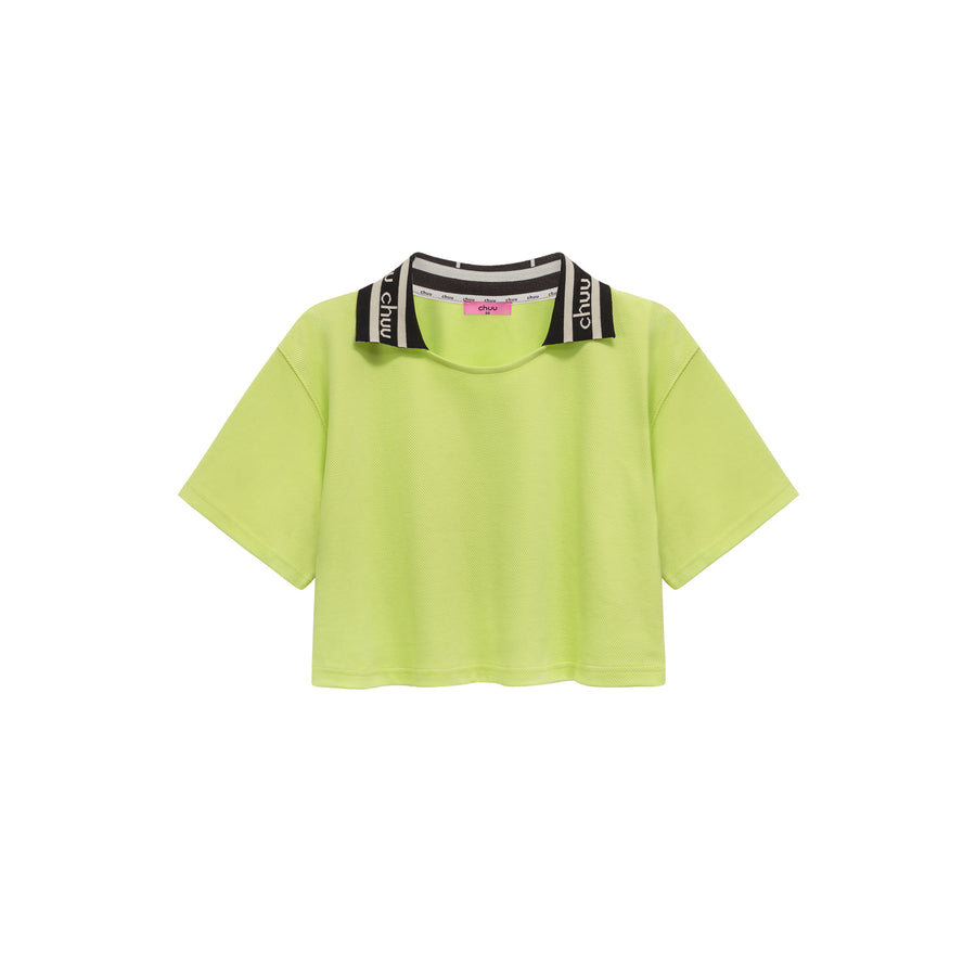 CHUU Chuu Lapel Loose Fit T-Shirt