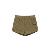 String Roll-Up Shorts