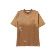 Gradient Loose Fit Paint Streaks T-Shirt