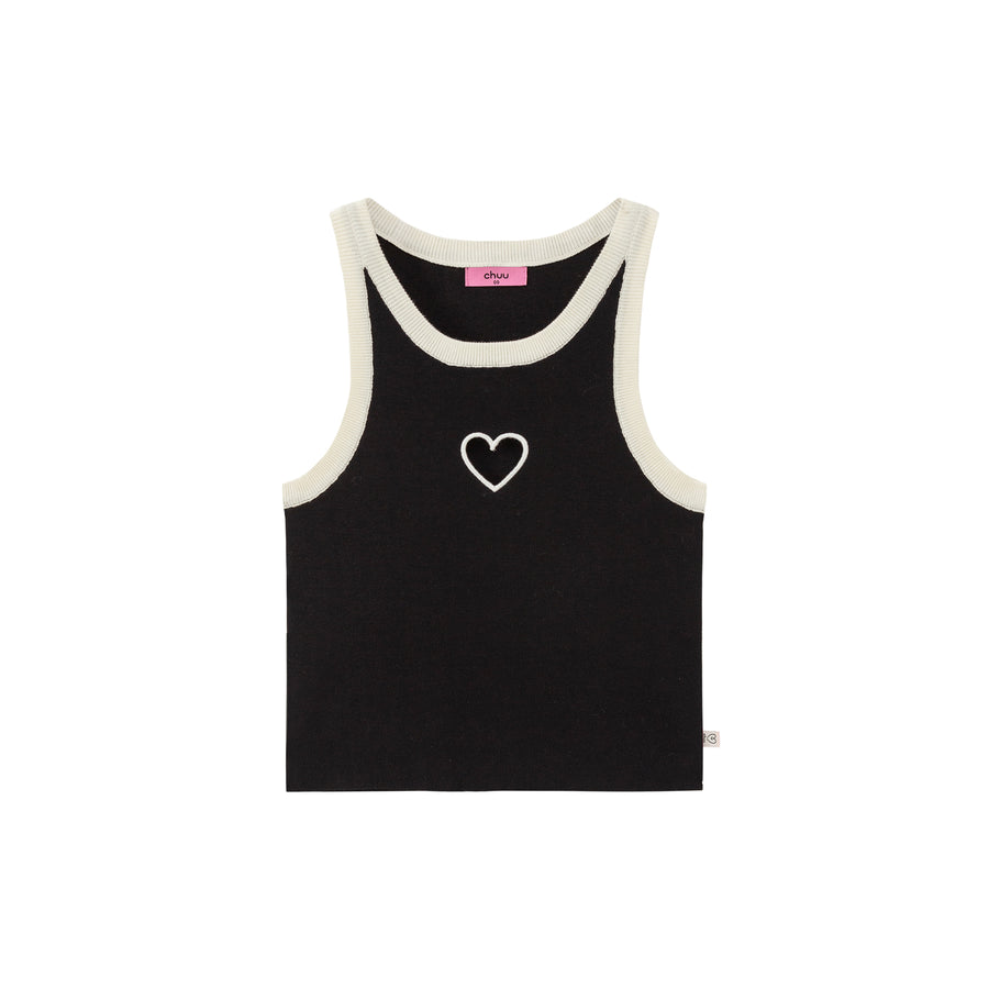 CHUU Heart Colored Sleeveless Shirt