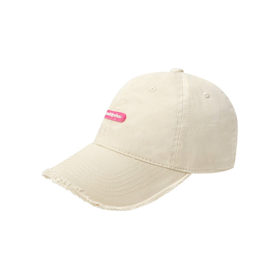 CHUU Raw Hem Ball Cap Hat