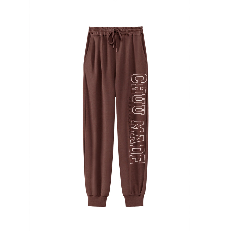 CHUU Stars That Shine High-Waist Jogger Pants