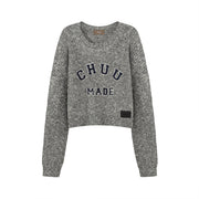 Crazy Chill Ribbed Loose Crop Knit Sweater