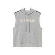 Loose Fit Hoodie Vest