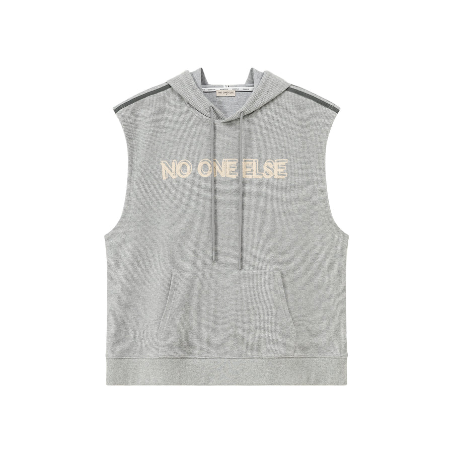 CHUU Loose Fit Hoodie Vest