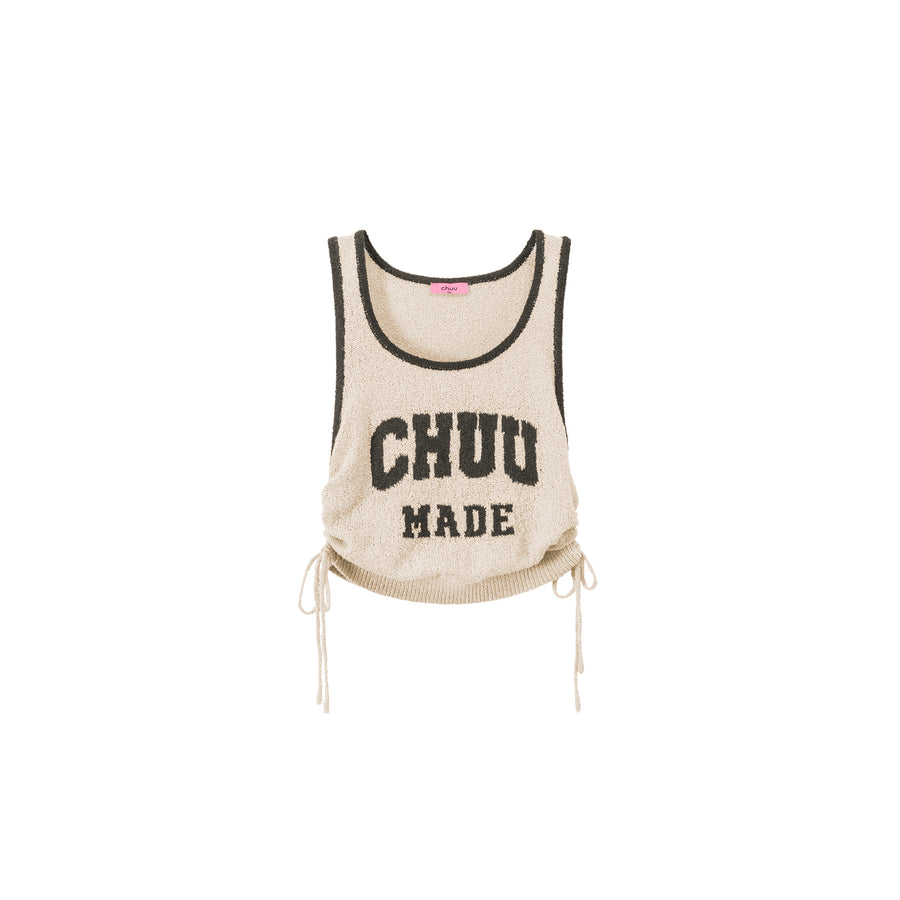 CHUU String Color Matching Line Sleeveless Top