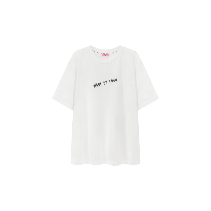 CHUU Made By Chuu Lettering Loose Fit T-Shirt