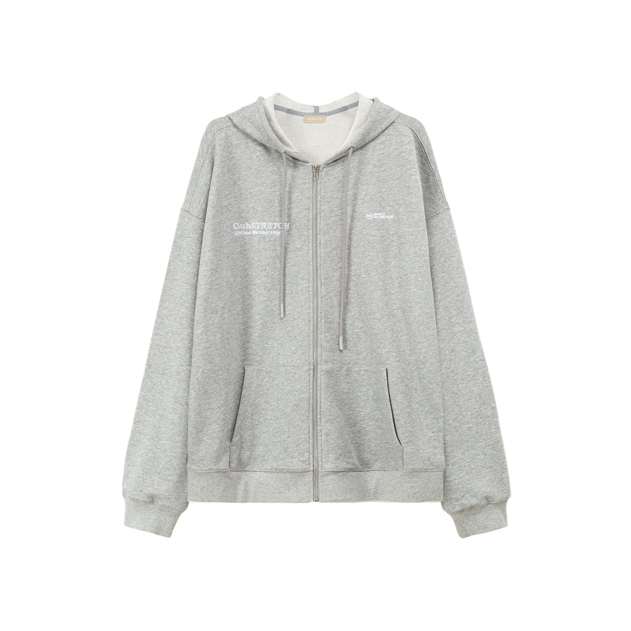 CHUU Colored Club Stretch Hooded Zip-Up