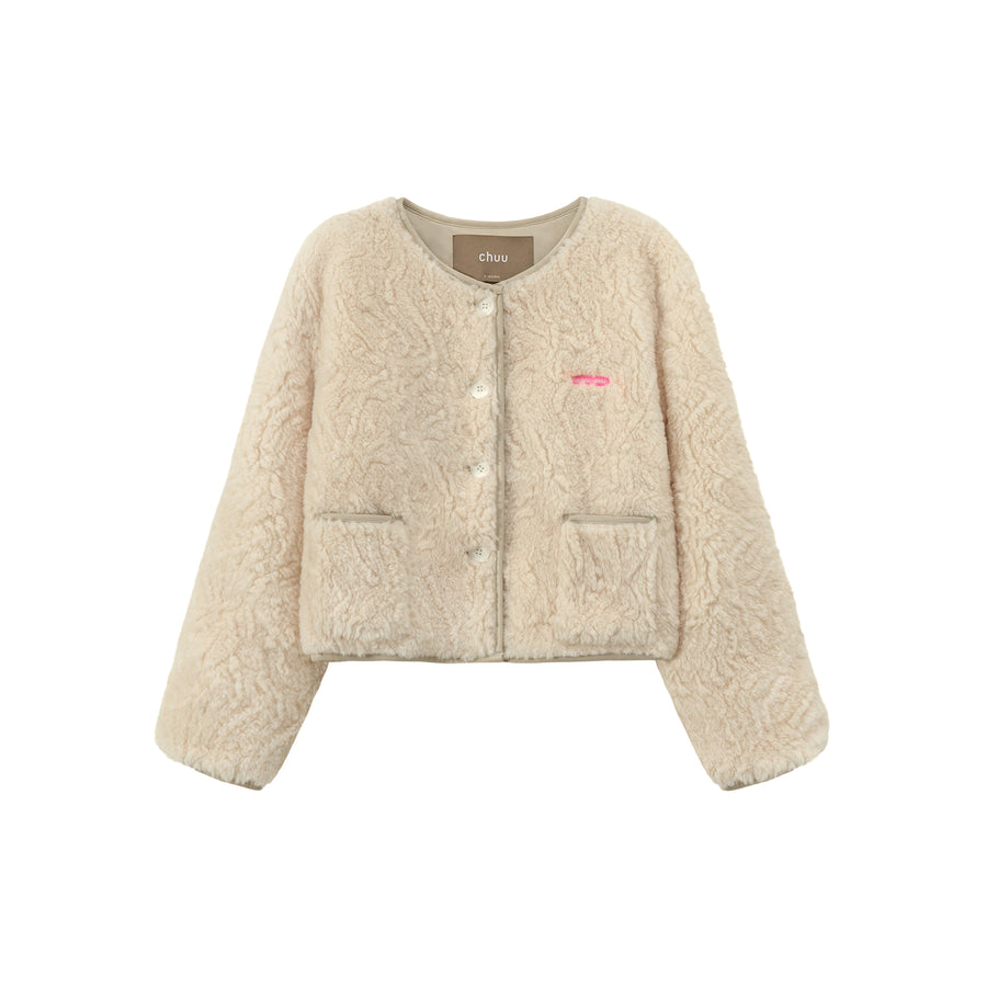 CHUU Nights Got Cold Cozy Fleece Quilted Jacket