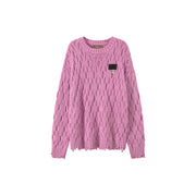 Parties They Throw Pretzel Round Knit Sweater