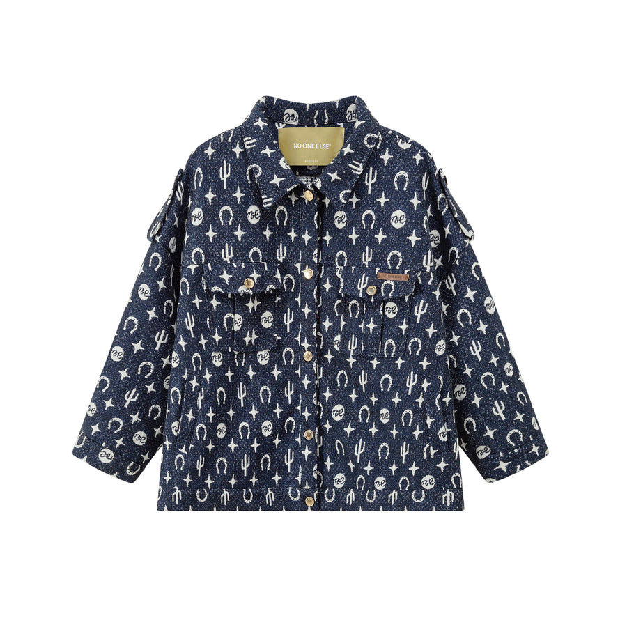 CHUU Western Pattern Printed Overfit Jacket