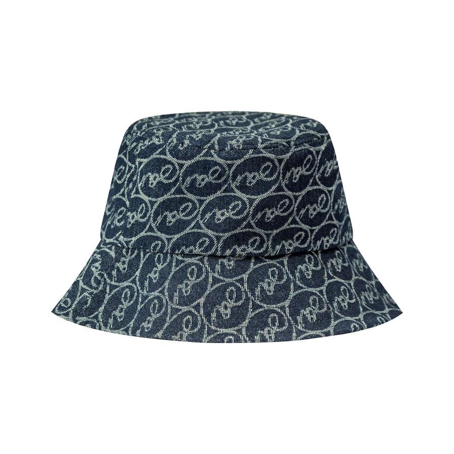 CHUU Denim Print Bucket Hat