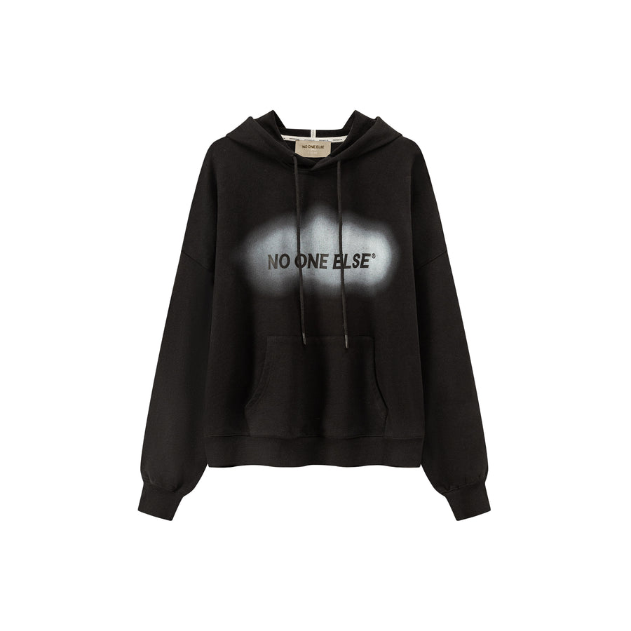 CHUU Noe Lettering Loose Fit Hoodie