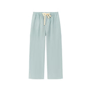 Cotton Ankle Cropped Straight Pants