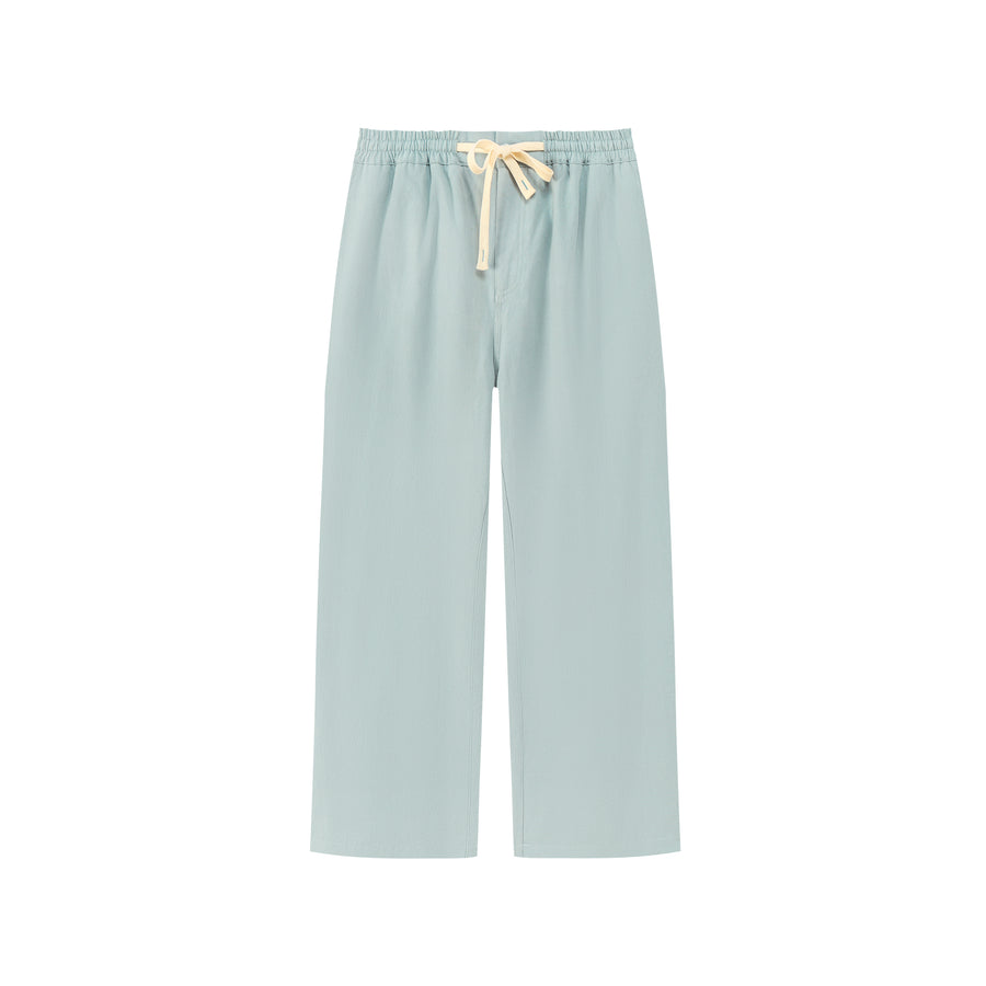 CHUU Cotton Ankle Cropped Straight Pants