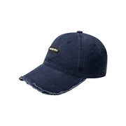 Raw Hem Ball Cap Hat