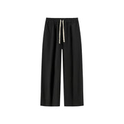 Cotton Ankle Cropped Wide Pants