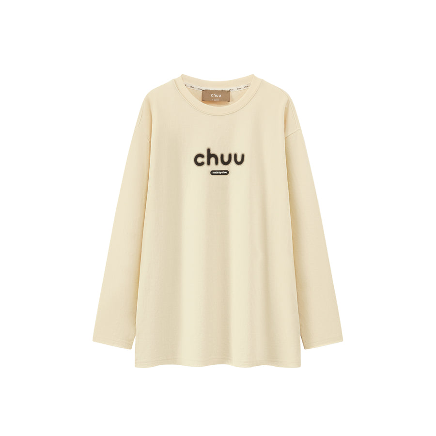 CHUU Blurry Long-Sleeved Sweatshirt