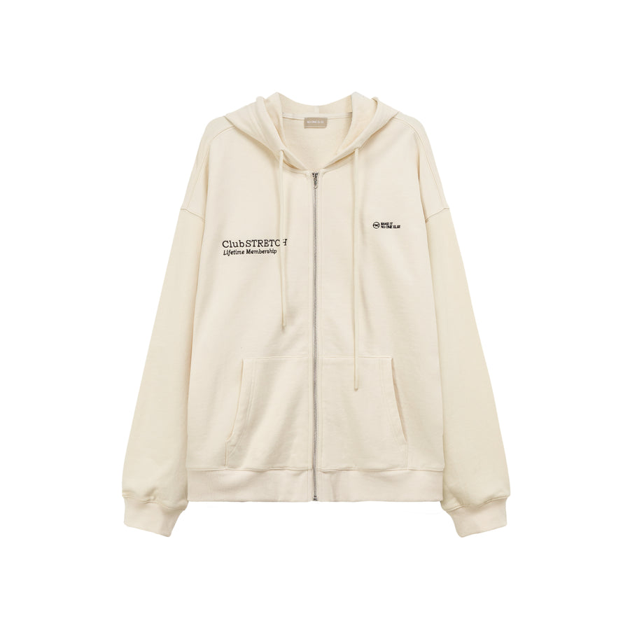 CHUU Colored Club Stretch Hooded Zip-Up